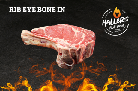 Rib Eye Steak Bone In vom Bull Beef
